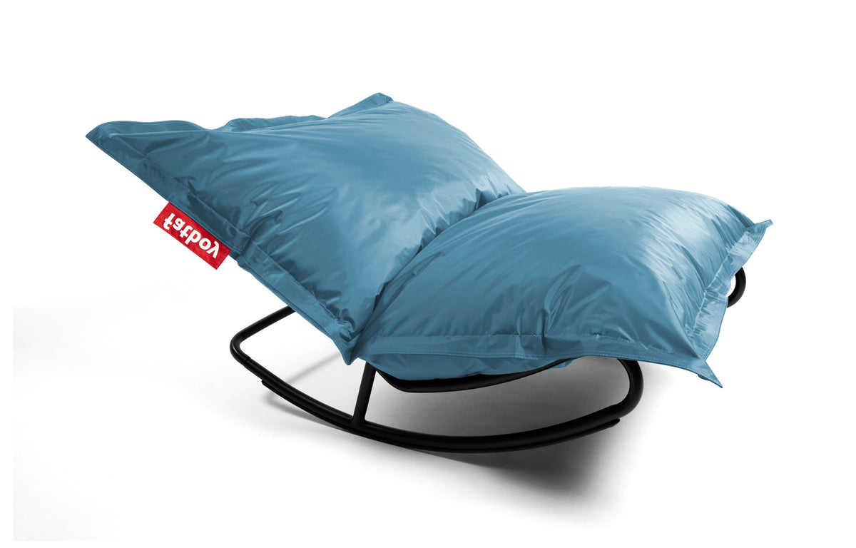 The Original Bean Bag by Fatboy - Ice Blue Nylon Fabric + Rocker.