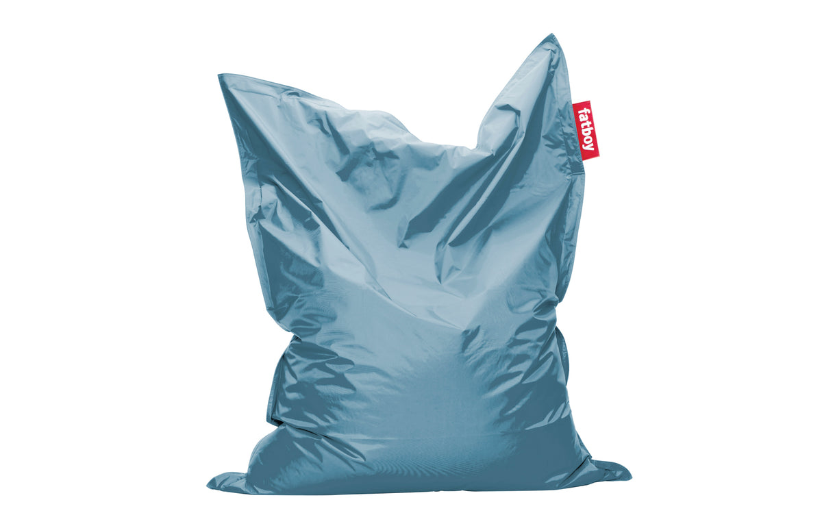 The Original Bean Bag by Fatboy - Ice Blue Nylon Fabric.