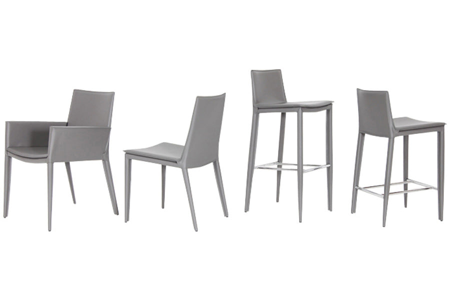 Tiffany Armchair by sohoConcept, shown in different sizes.