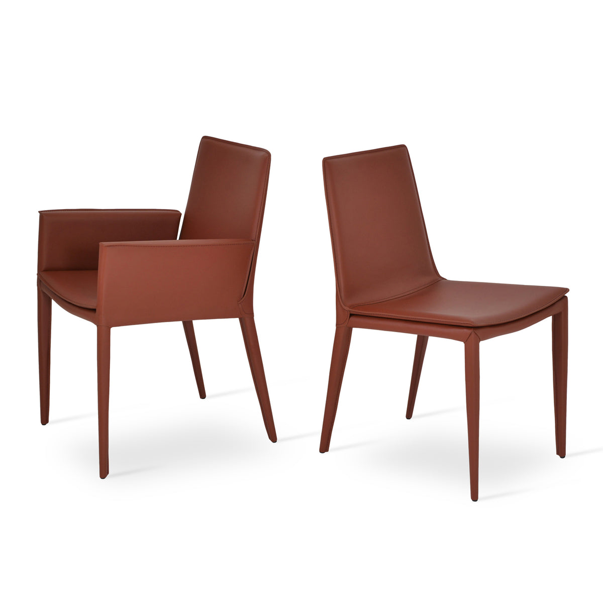 Tiffany Armchair by SohoConcept, showing two arm chairs together.