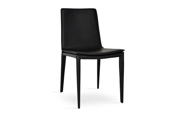 Tiffany Dining Chair by SohoConcept - Black Bonded Leather.