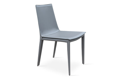 Tiffany Dining Chair by SohoConcept - Grey Bonded Leather