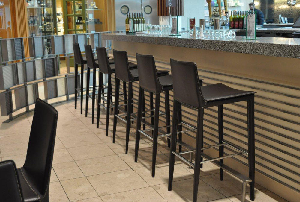 Tiffany Stool by SohoConcept, showing stools in live shot.