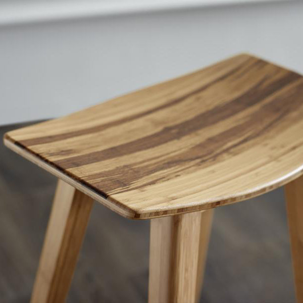Tigris Exotic Counter Stool by Greenington, showing closeup view of tigris exotic counter stool in live shot.