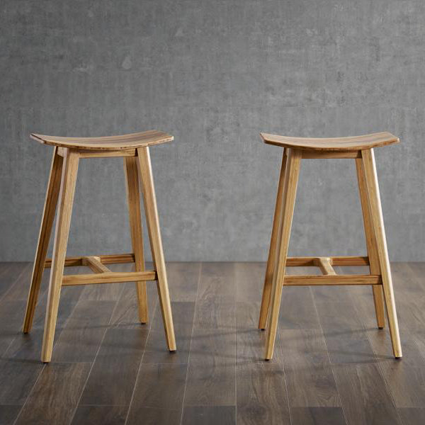 Tigris Exotic Counter Stool by Greenington, showing two tigris exotic counter stools in live shot.