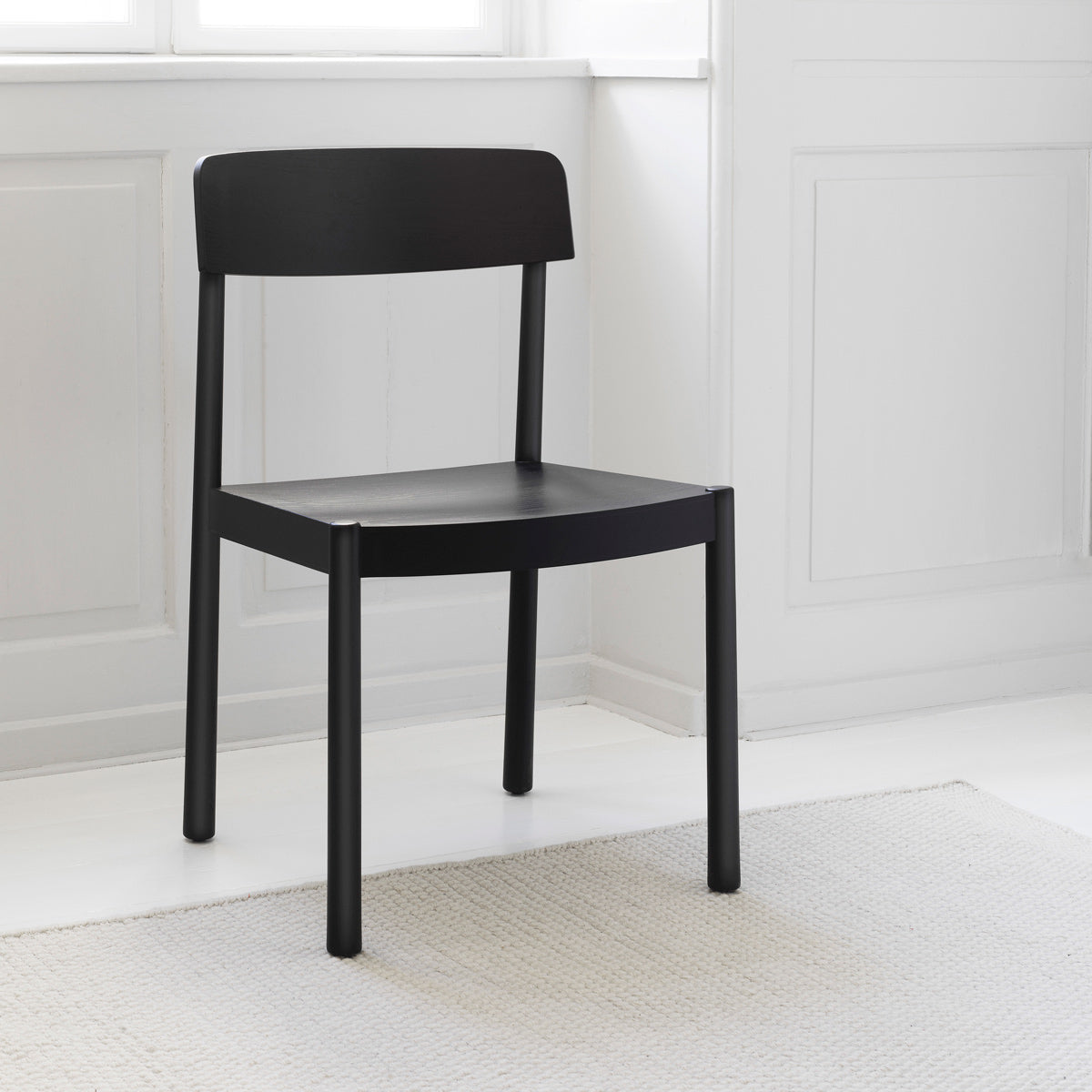 Timb Chair by Normann Copenhagen, showing timb chair in live shot.