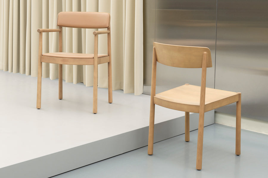 Timb Chair by Normann Copenhagen, showing timb chair in live shot.