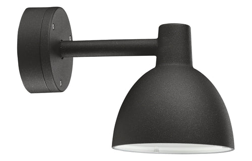 Toldbod Outdoor Wall Lamp by Louis Poulsen - Black Aluminum with Textured.