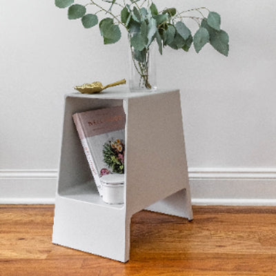 Tomo Side Table by Toou, showing tomo side table in live shot.