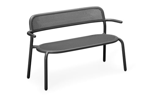 Toni Bankski Garden Bench by Fatboy - Anthracite Aluminum.