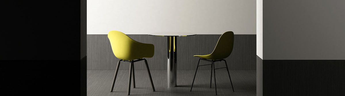 TA Upholstered Side Chair Er by Toou, showing ta upholstered side er chairs in live shot.