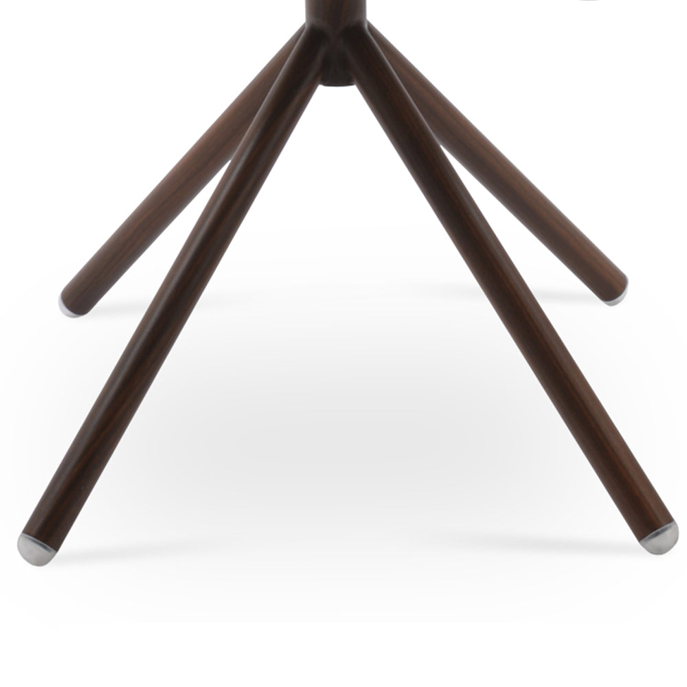 Tribeca Stick Swivel Armchair by SohoConcept, showing closeup view of stick swivel arm chair.