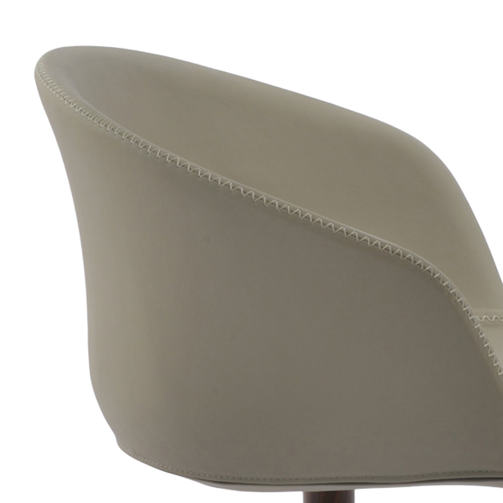 Tribeca Stick Swivel Armchair by SohoConcept, showing closeup view of stick swivel arm chair.