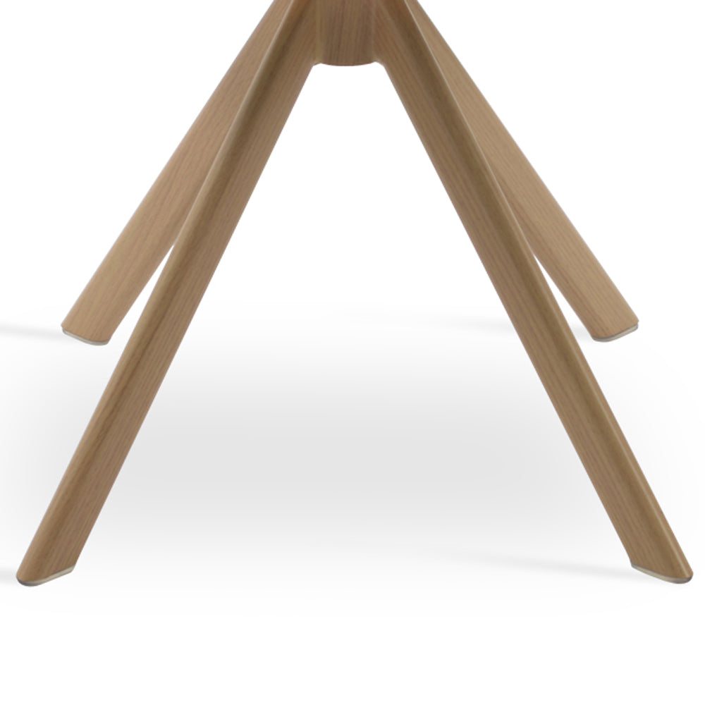 Tribeca Sword Dining Arm Chair by SohoConcept, showing closeup view of sword dining arm chair.