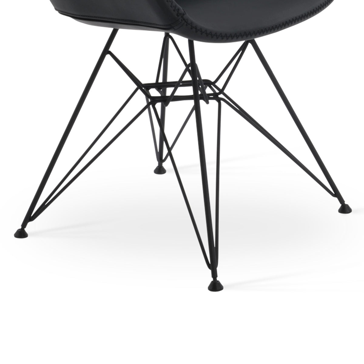 Tribeca Tower Armchair by sohoConcept, showing closeup view of tower arm chair.