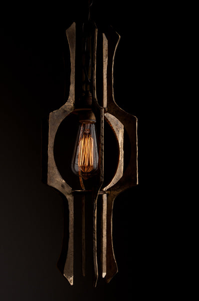 James De Wulf Triton Pendant by De Wulf, showing triton pendant in live shot.