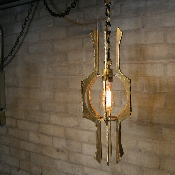 James De Wulf Triton Pendant by De Wulf, showing triton pendant in live shot.