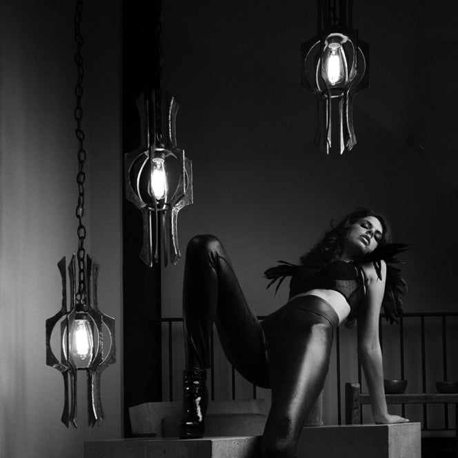 James De Wulf Triton Pendant by De Wulf, showing triton pendants in live shot.
