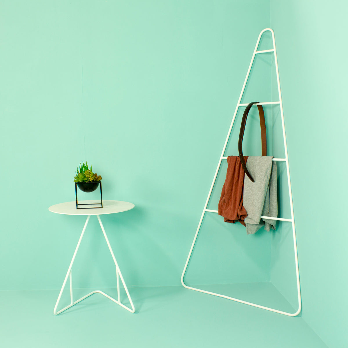Artie Blanket Ladder by Tronk Design, showing artie blanket ladder in live shot.