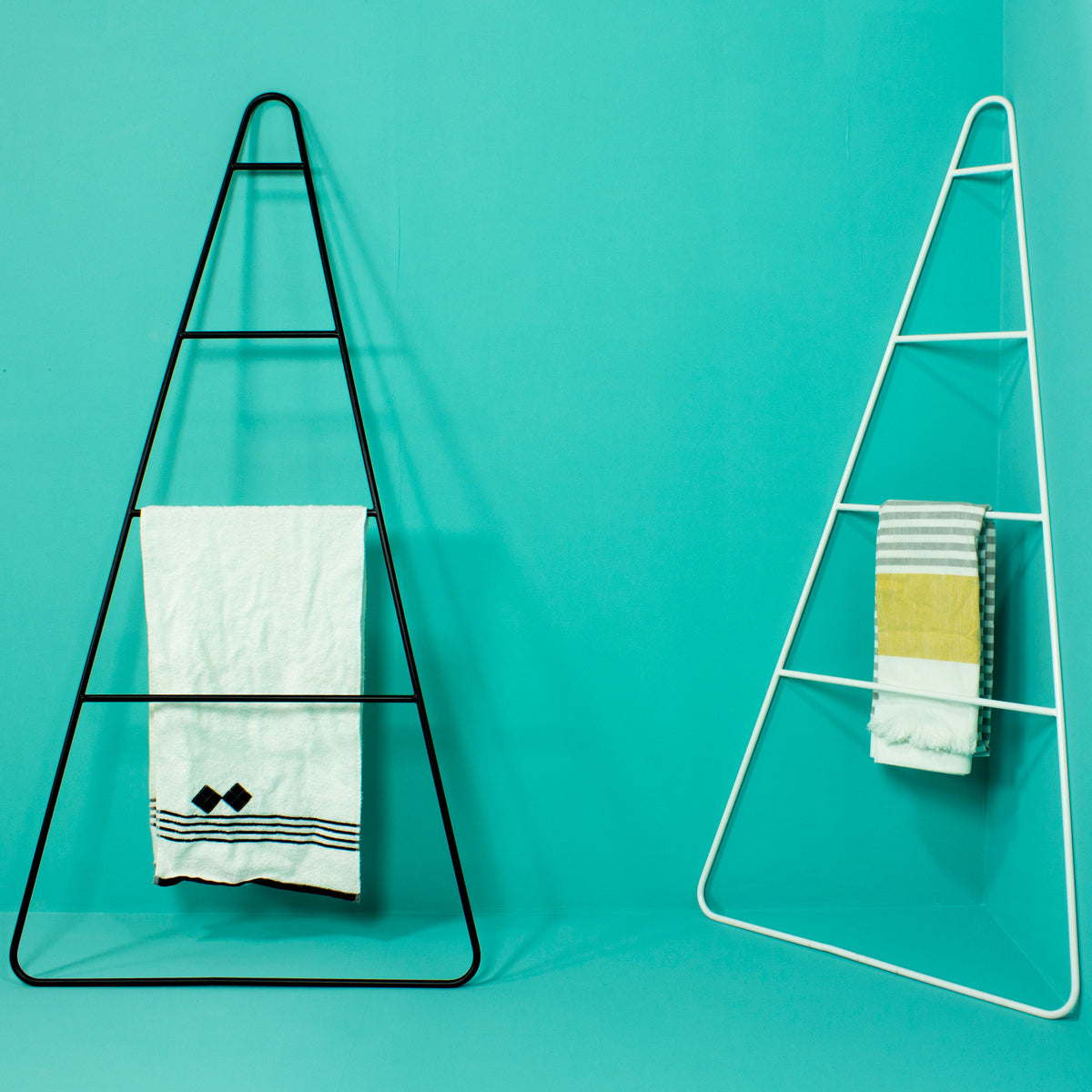 Artie Blanket Ladder by Tronk Design, showing artie blanket ladder in live shot.