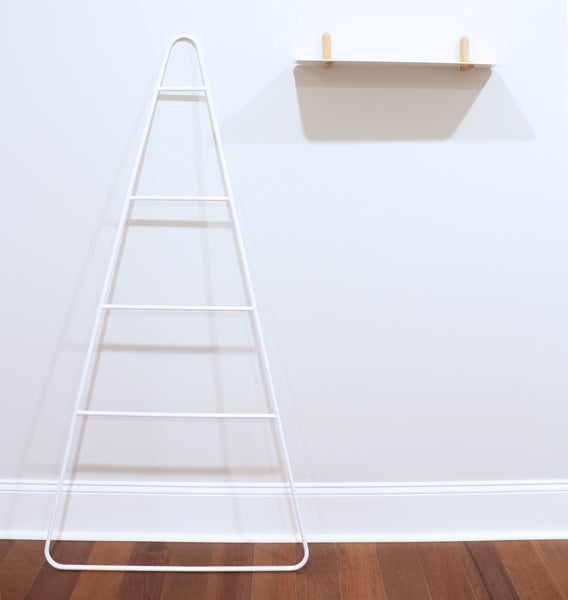 Artie Blanket Ladder by Tronk Design, showing artie blanket ladder in live shot.