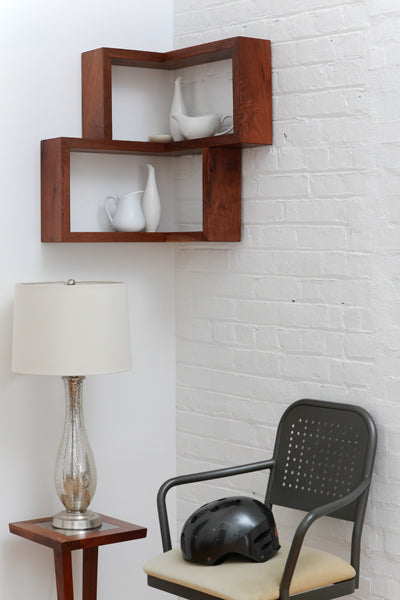Franklin Shelf by Tronk Design, showing franklin shelf in live shot.