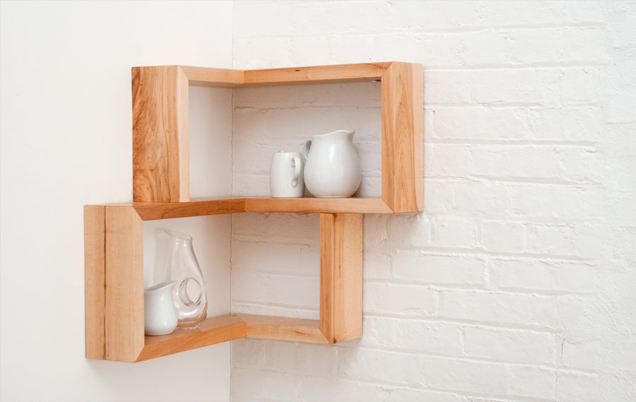 Franklin Shelf by Tronk Design, showing franklin shelf in live shot.