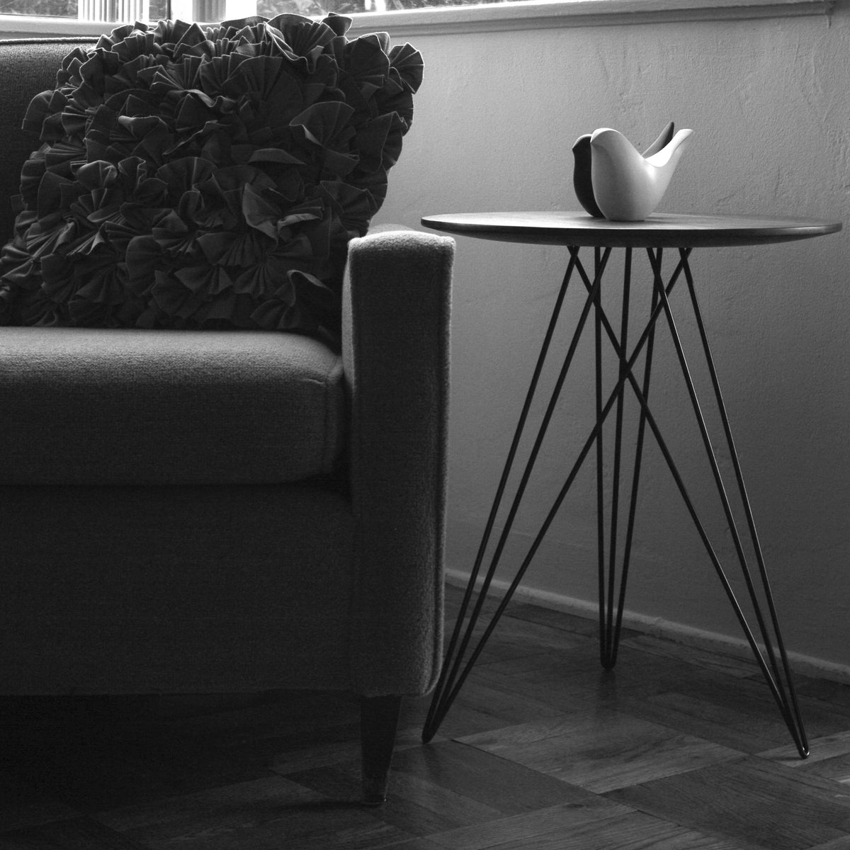 Hudson Side Table by Tronk Design, showing hudson side table in live shot.