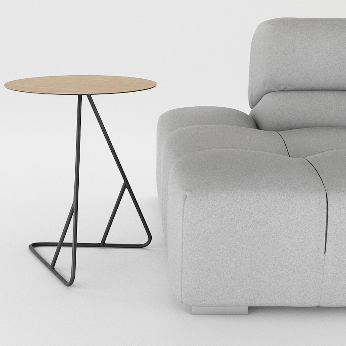James End Table by Tronk Design, showing james end table in live shot.