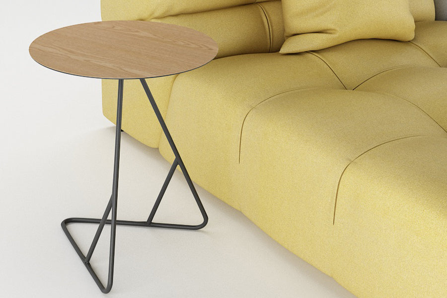 James End Table by Tronk Design, showing james end table in live shot.