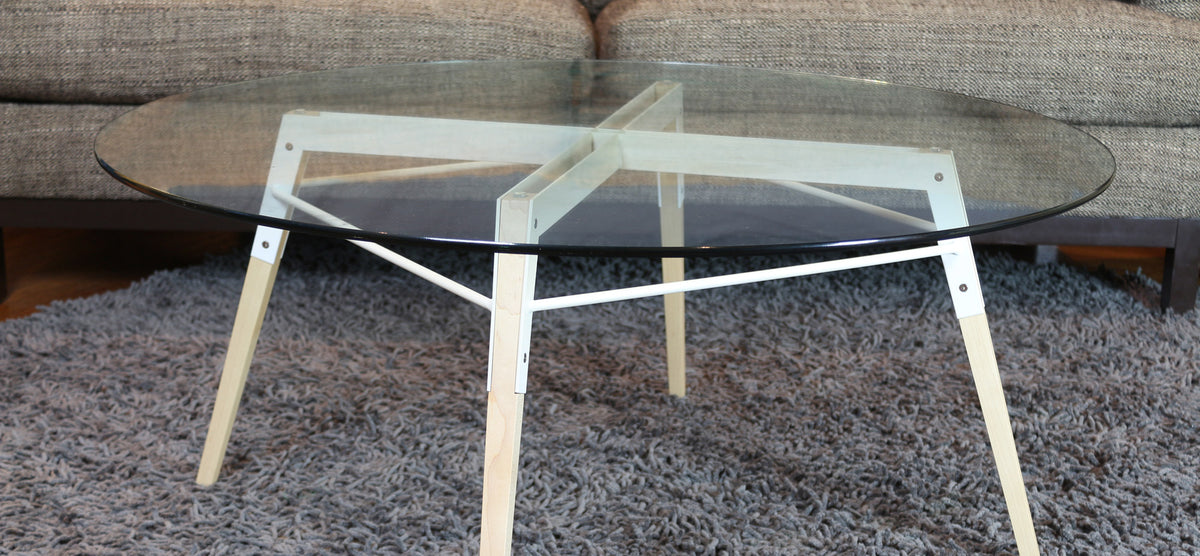 Ross Coffee Table by Tronk Design, showing ross coffee table in live shot.