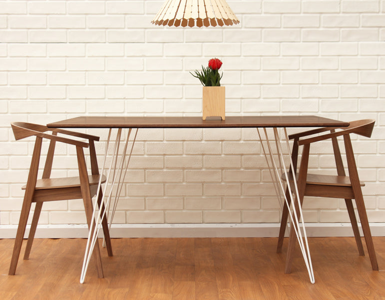 Williams Square Dining Table by Tronk Design, showing williams square dining table in live shot.