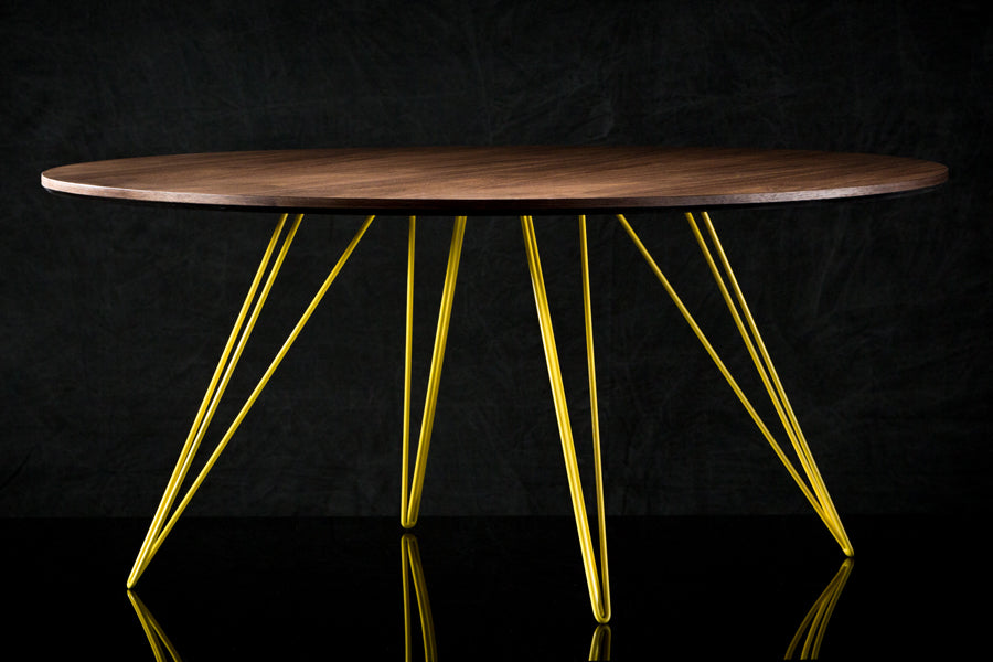 Williams Round Coffee Table by Tronk Design, showing williams round coffee table in live shot.