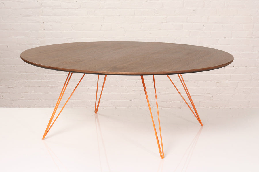 Williams Round Coffee Table by Tronk Design, showing williams round coffee table in live shot.
