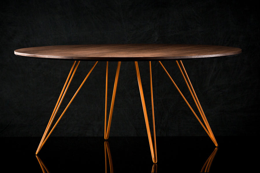 Williams Round Coffee Table by Tronk Design, showing williams round coffee table in live shot.
