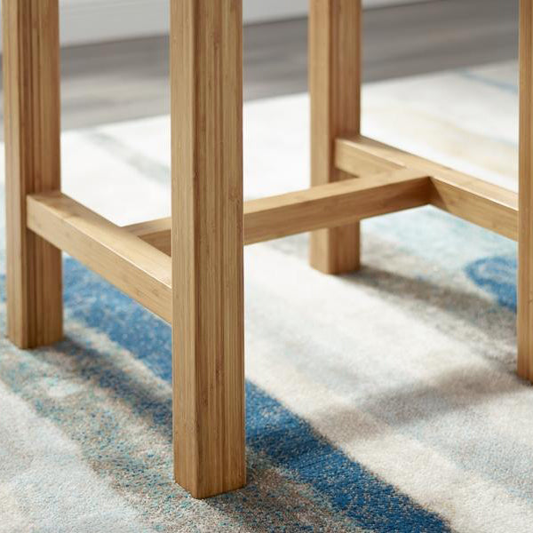 Tulip Stool by Greenington, showing closeup view of tulip stool in live shot.