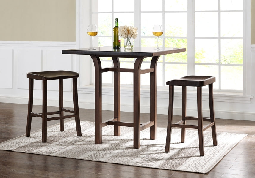 Tulip Stool by Greenington, showing tulip stools with tulip table in live shot.