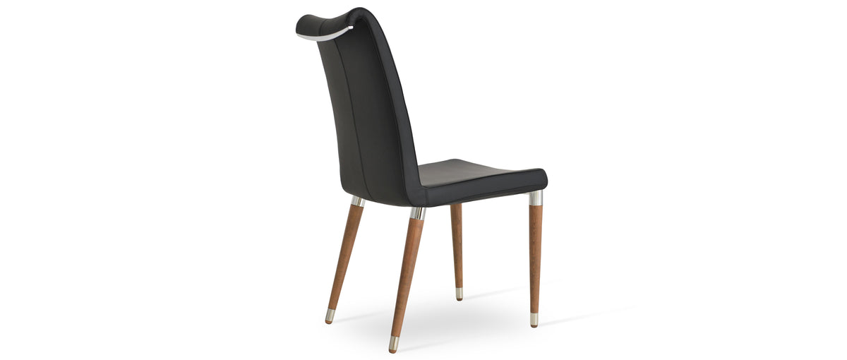 Tulip Wood Ana Chair by Sohoconcept, showing angle view of wood ana chair.