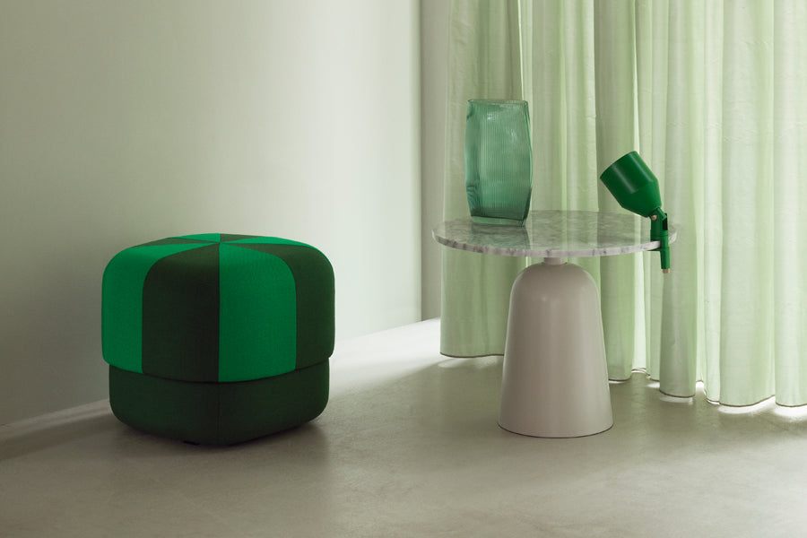 Turn Table by Normann Copenhagen, showing turn table in live shot.