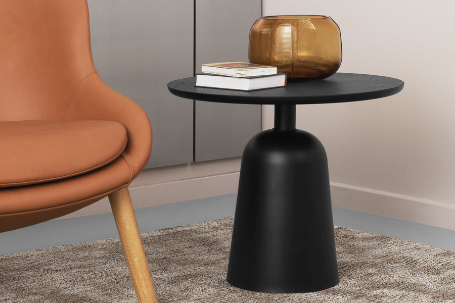 Turn Table by Normann Copenhagen, showing turn table in live shot.