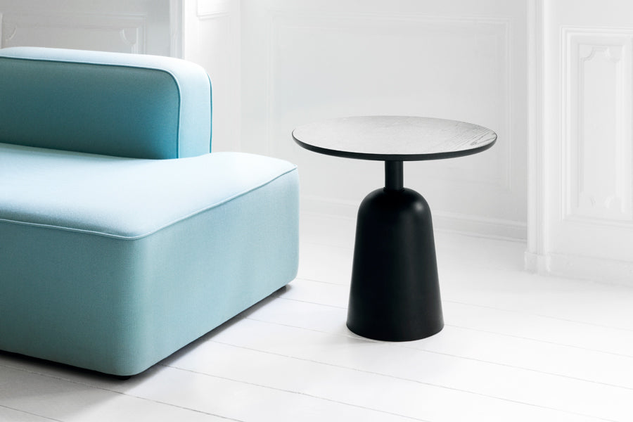 Turn Table by Normann Copenhagen, showing turn table in live shot.