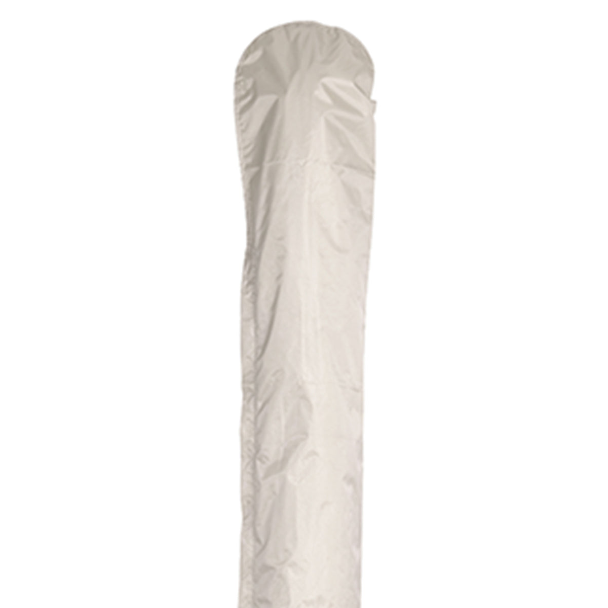 Umbrella Squre Cover by Skagerak, showing closeup view of umbrella square cover in white plastic.