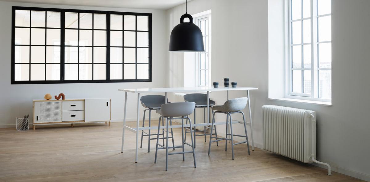 Union Bar Table by Normann Copenhagen, showing union bar table in live shot.