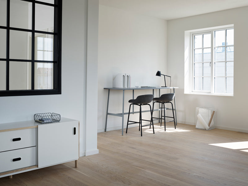 Union Bar Table by Normann Copenhagen, showing union bar table in live shot.