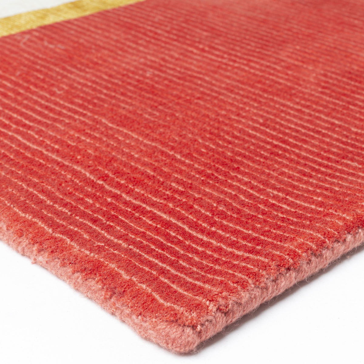 Unite 254.001.000 Hand Woven Rug by Ligne Pure, showing details view of unite hand woven rug.