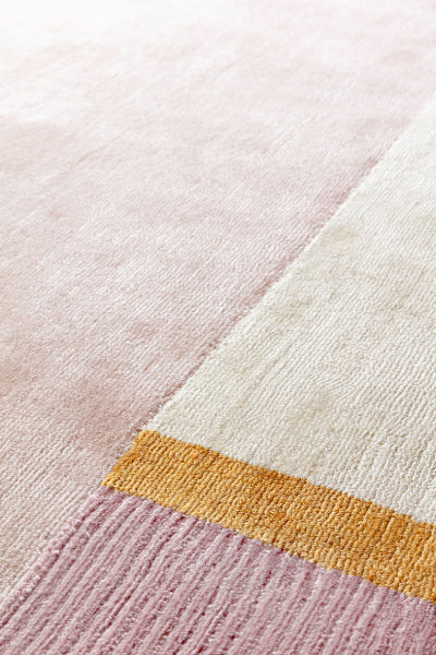 Unite 254.001.000 Hand Woven Rug by Ligne Pure, showing details view of unite hand woven rug.