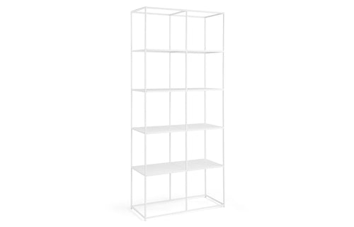 Urban Modular Shelving by m.a.d. - White Powder Coated Steel.