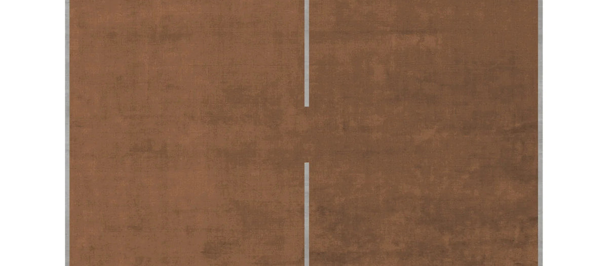Valley Vielle VE92 Rug by Second Studio, showing closeup view of valley vielle ve92 rug by second studio in rust.