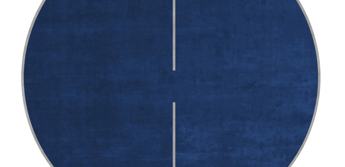 Valley Winnetka Heights VS81 Rug by Second Studio, showing closeup view of valley winnetka heights vs81 rug by second studio in blue & grey.