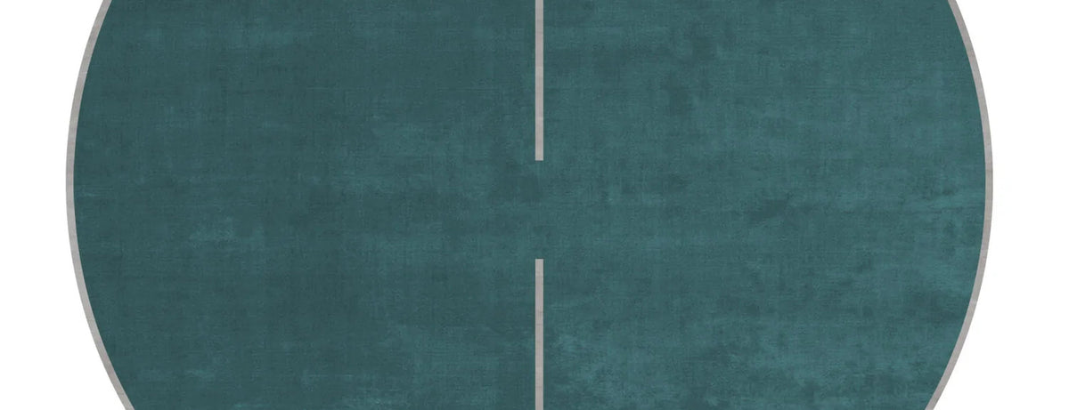 Valley Worth VS82 Rug by Second Studio, showing closeup view of valley worth vs82 rug by second studio in turquoise & grey.